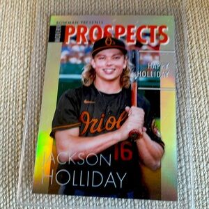 2023 Bowman/Topps Chrome Jackson Holiday Prospects Baseball Card